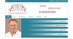 Desktop Screenshot of orthopaedie-osteopathie-dr-nitz.de