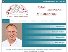 Tablet Screenshot of orthopaedie-osteopathie-dr-nitz.de